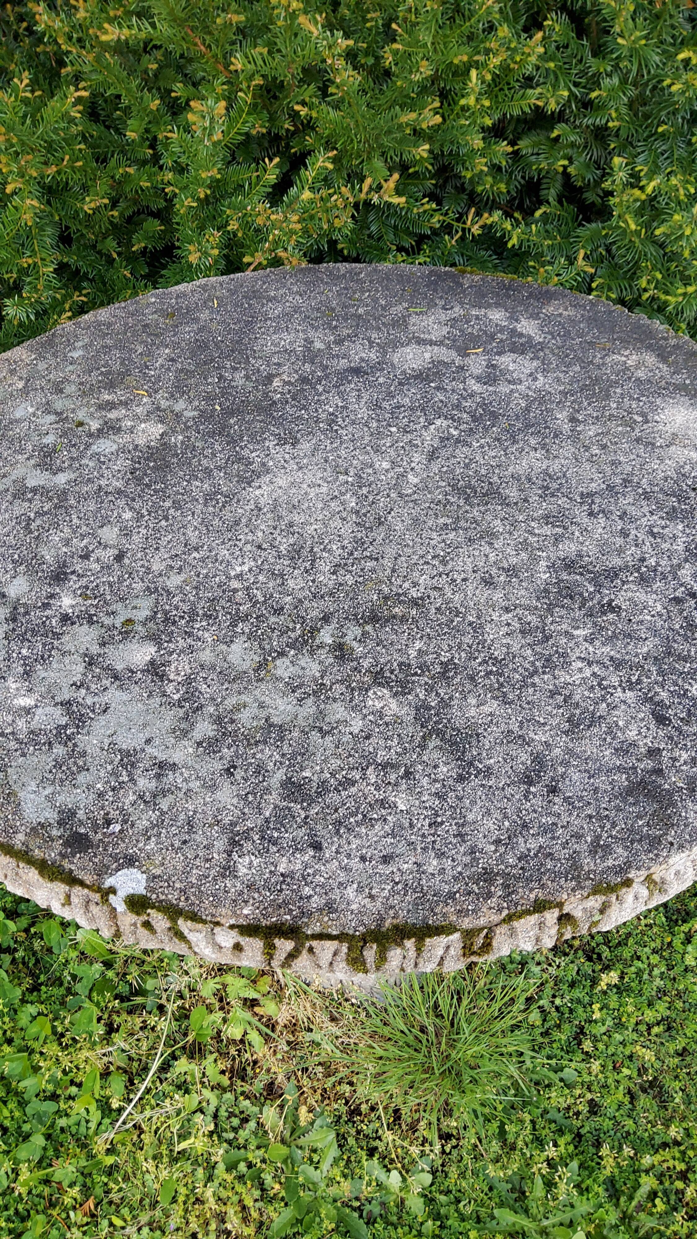 Cement rock garden table from the 1930s