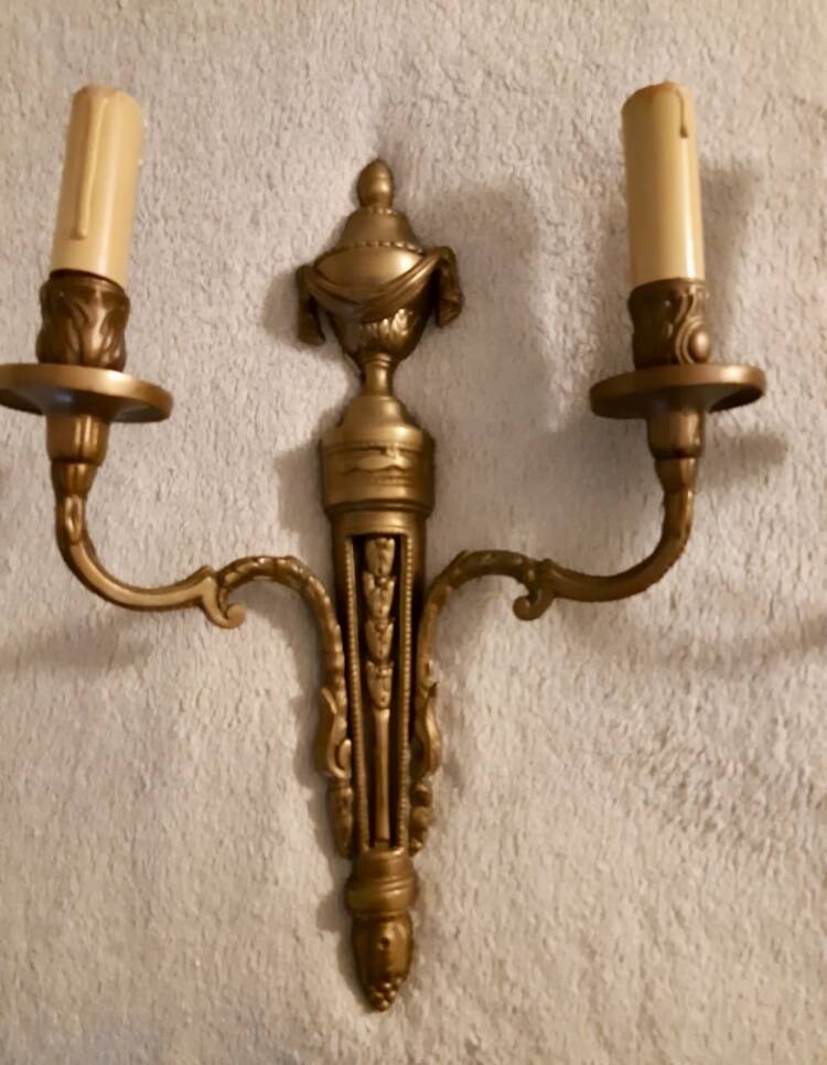Paire d’Appliques en bronze