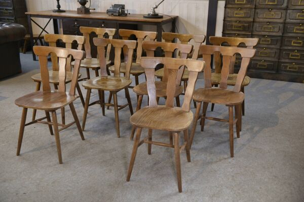 Chaise bistrot type Baumann 1960