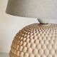 Pale pink ceramic lamp from the 90s