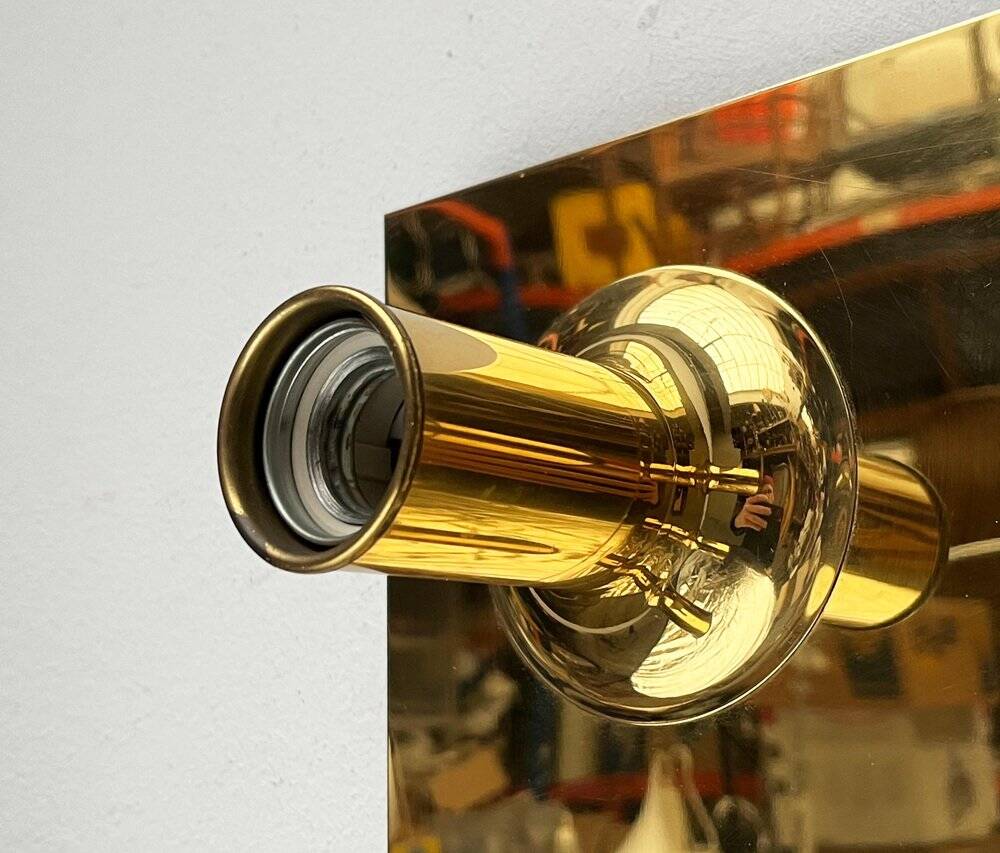 Ceiling lamp or wall sconce in brass from the mid-century German space age by Cosack, 1960s.