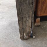 Wall dresser shelf for rustic wooden collection plates (fir and oak)