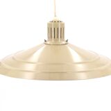 Beige khaki metal pendant light, 70s