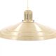 Beige khaki metal pendant light, 70s