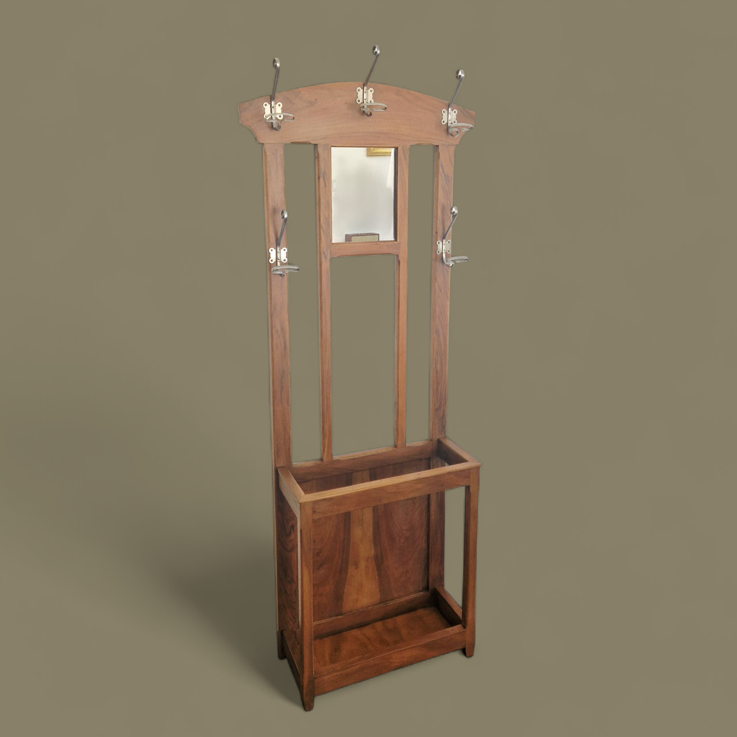 Vestiaire d’entrée style Art Déco  - Époque 1930 - Bois et métal