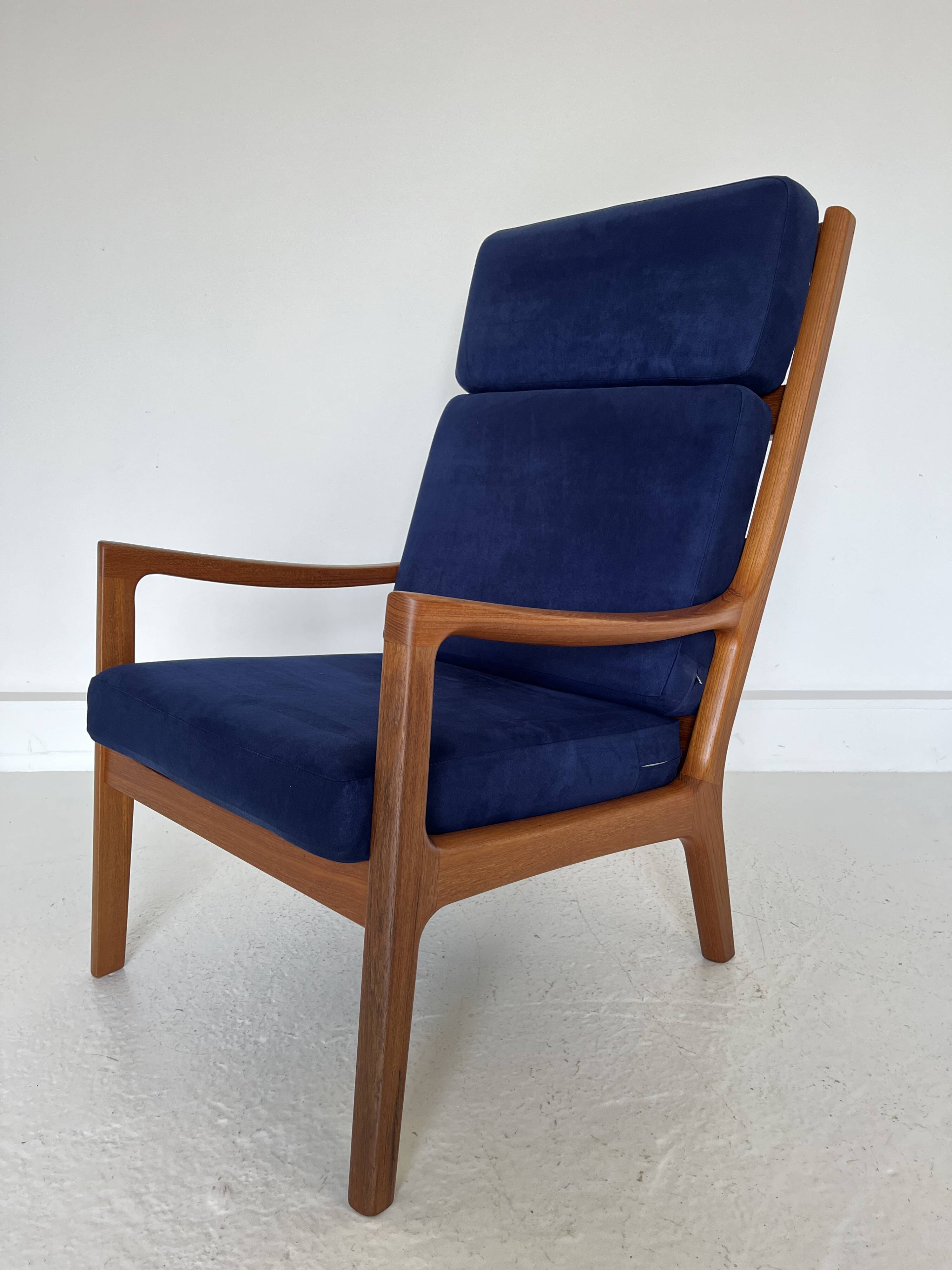 Mid-Century Modern Teak Senator Chair by Ole Wanscher for Poul Jeppesen,