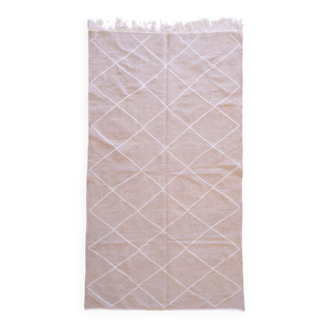 Tapis Beige Kilim Zanafi - 259 x 142 cm