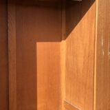 Modernist wardrobe in solid oak 1950