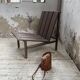 Modernist oak armchair