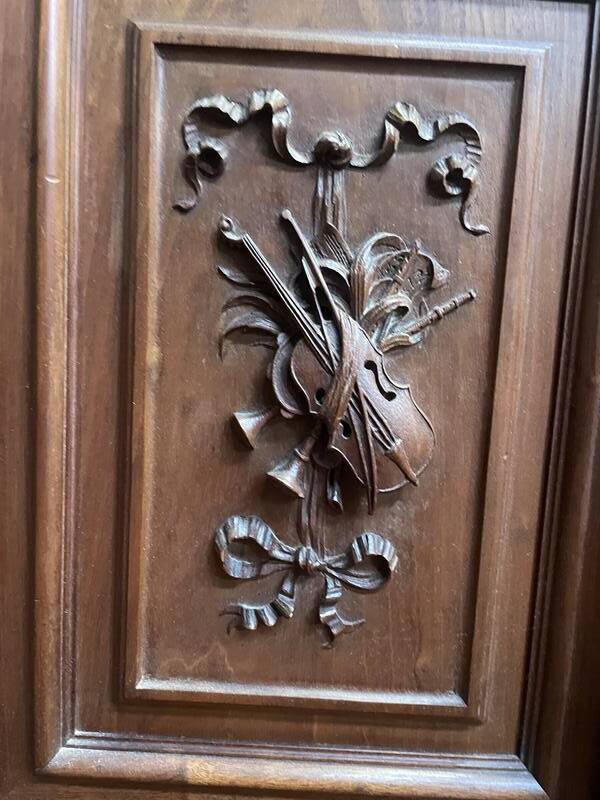 Empire style mahogany display cabinet bookcase