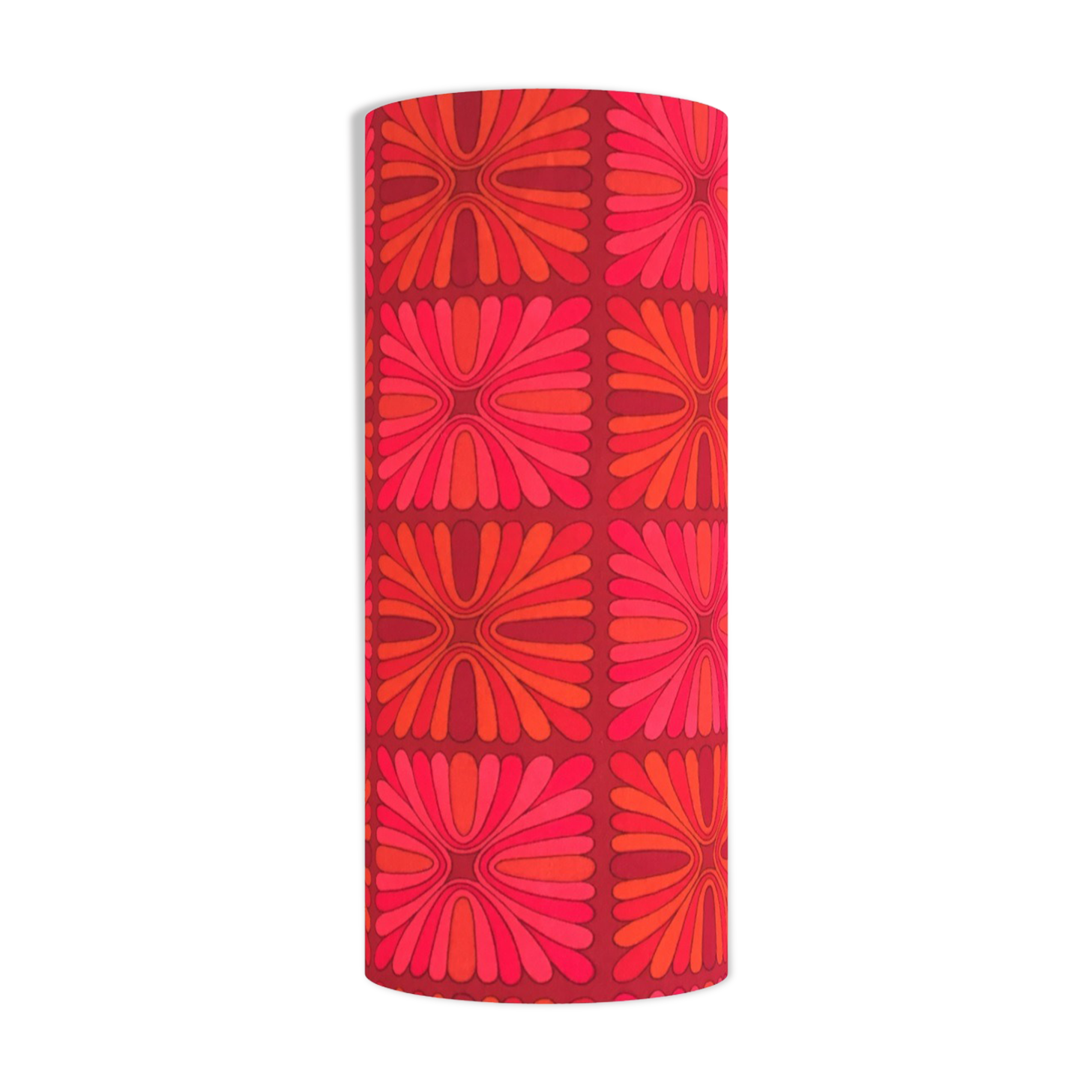 Lampshade pausa red h75 d30 vintage 70's