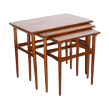 Tables gigognes danoises en teck 1960
