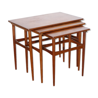 Danish teak trundle tables 1960