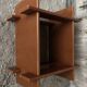 Old bedside table nightstand design wood 80s vintage