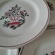 Assiettes HBCM Creil Monterau modèle Agnès