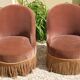 Paire de fauteuils crapaud Napoléon III