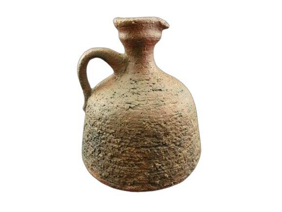 Gerhard Liebenthron, petit pichet ou vase en poterie brutaliste