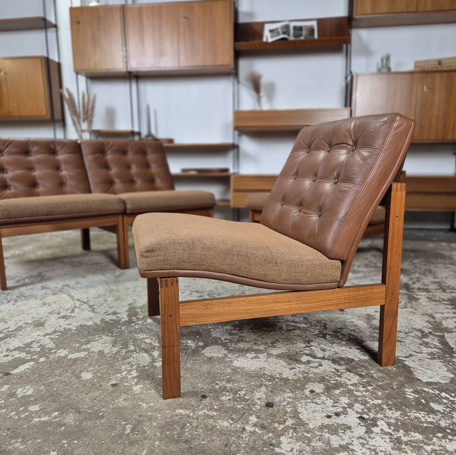 Ole Gjerløv Knudsen France & Søn modular sofa Danish 60's chairs