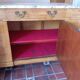 Walnut/Art Deco marble buffet