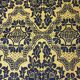 Wool handwoven yellow rug Romanian rug. Teppich. Tapis roumain. Romania