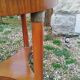Empire style pedestal table with marble top