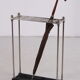 Art deco cast iron umbrella walking stick standard 1940s