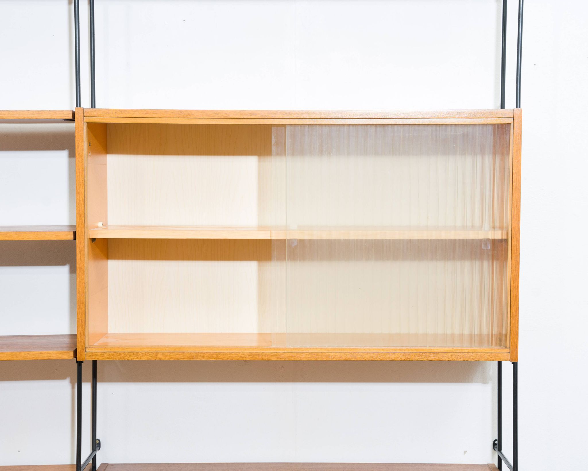 Mid-century teak shelf, designed by Hilker for Omnia, Germany, 1960s