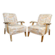 Paire d'Importants Fauteuils Réglables, Design Français, Circa 1950