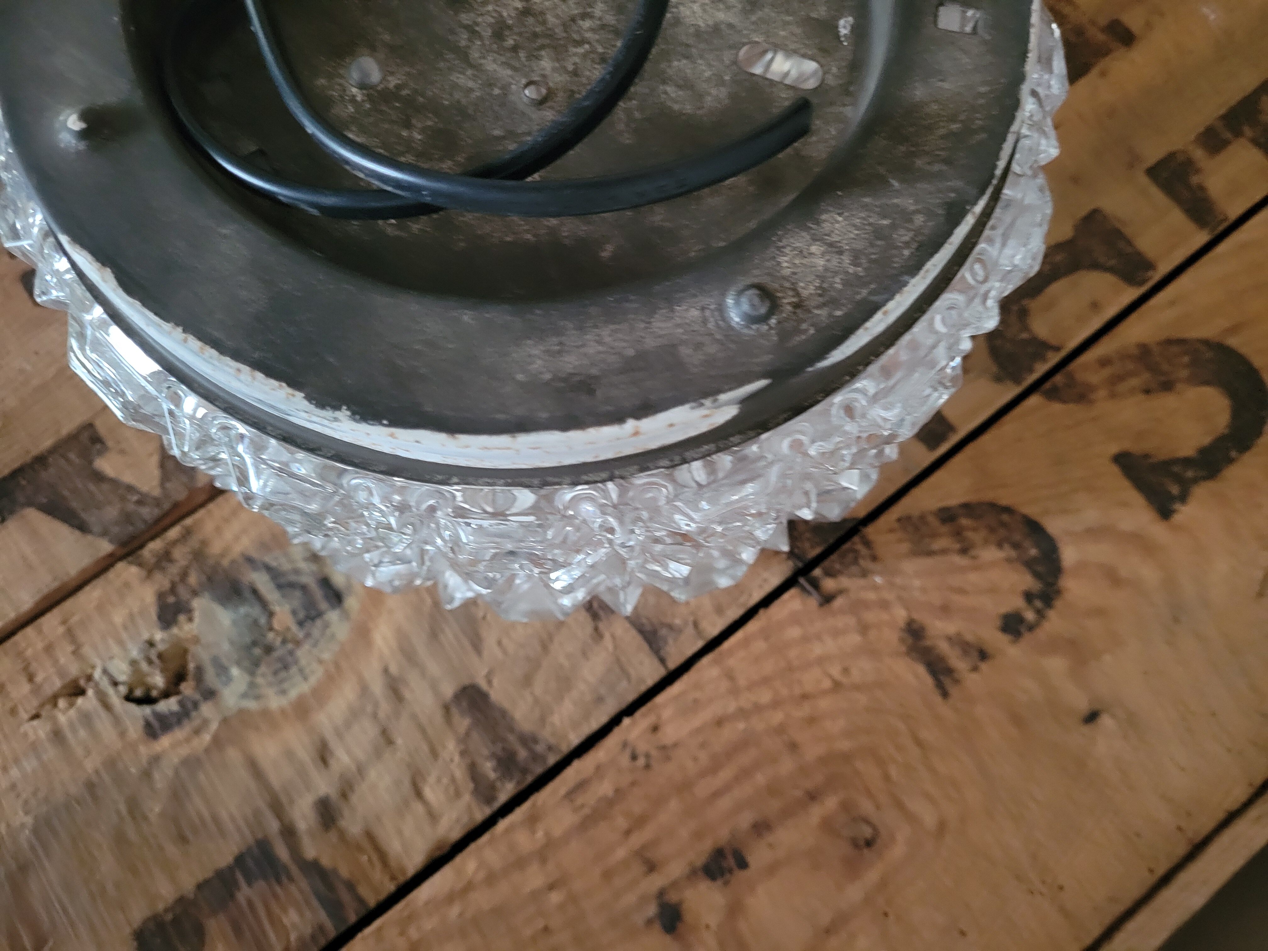 Erco molded glass ceiling light