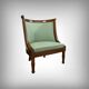 Chauffeuse Gondole en Acajou, style Empire – XIXe