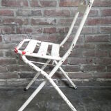 Chaise pliante en acier industriel
