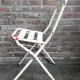 Chaise pliante en acier industriel
