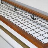 Shelf, vintage Scandinavian coat rack 1960
