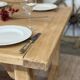 large solid oak farmhouse table