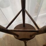 Solid oak tripod stools