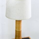 Mid Century Modern Style Rattan Wrap Table Lamp