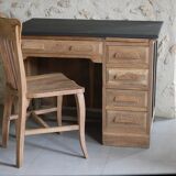 Desk and chair assembly