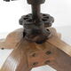 Oak office chair with spring mechanism and armrests