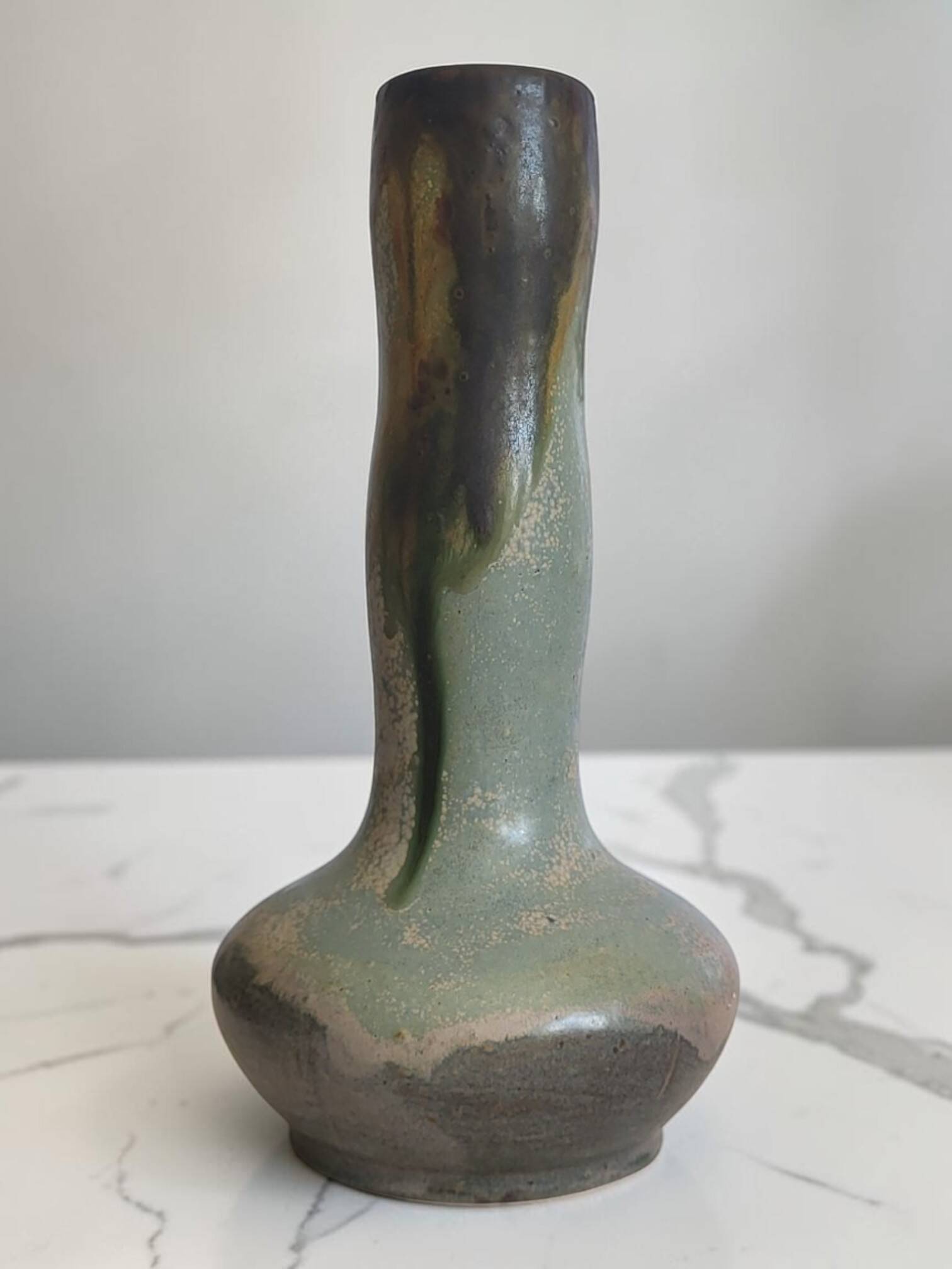 Lebret stoneware vase from Puisaye