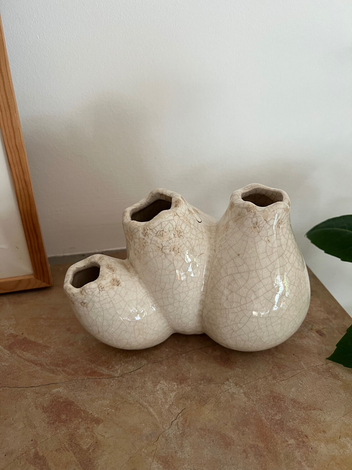 Soliflore ou vase à trois branches