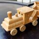 Train en bois ancien jouet Bertin locomotive et wagons