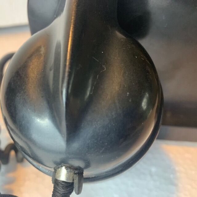 Black bakelite dial phone