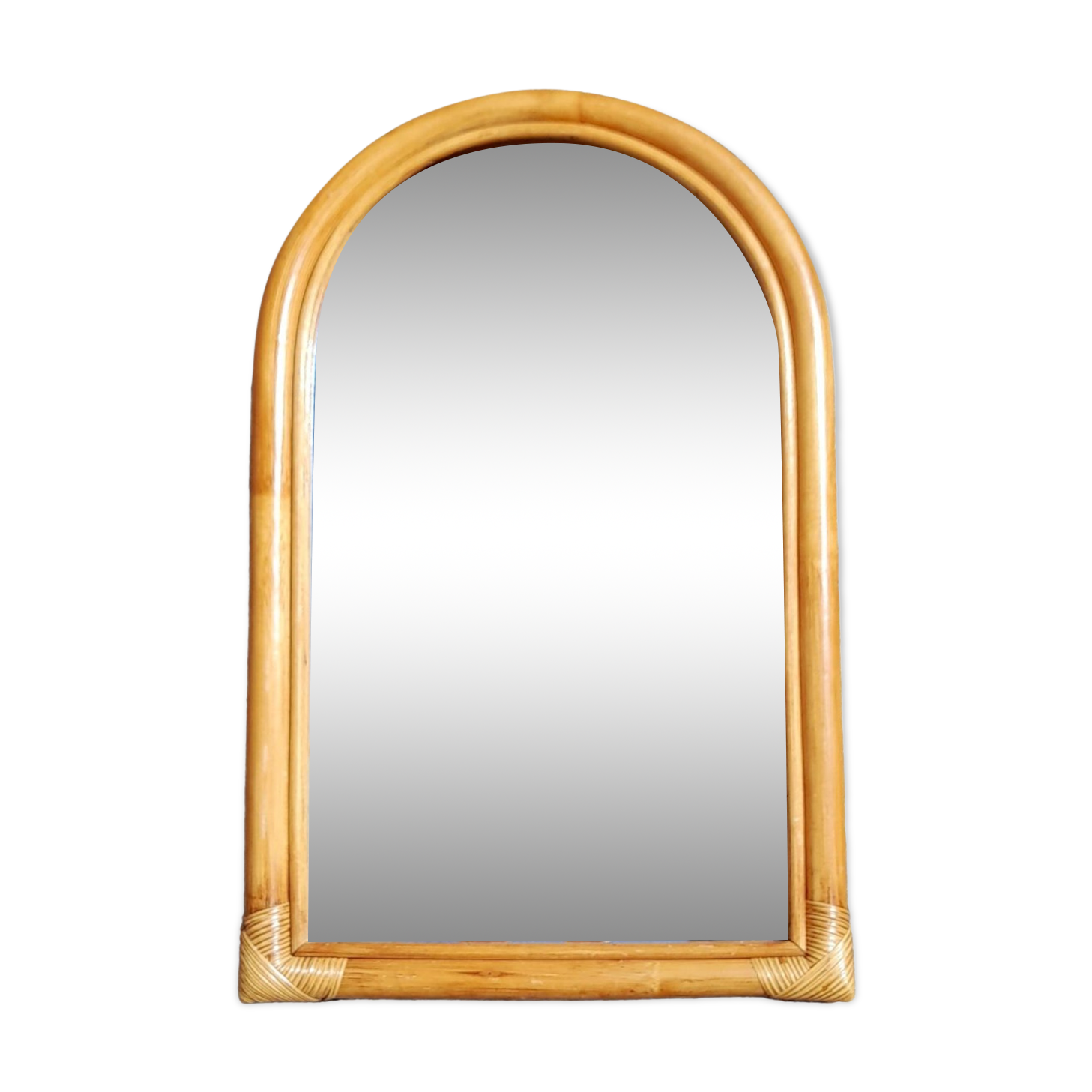 Rattan mirror 60s