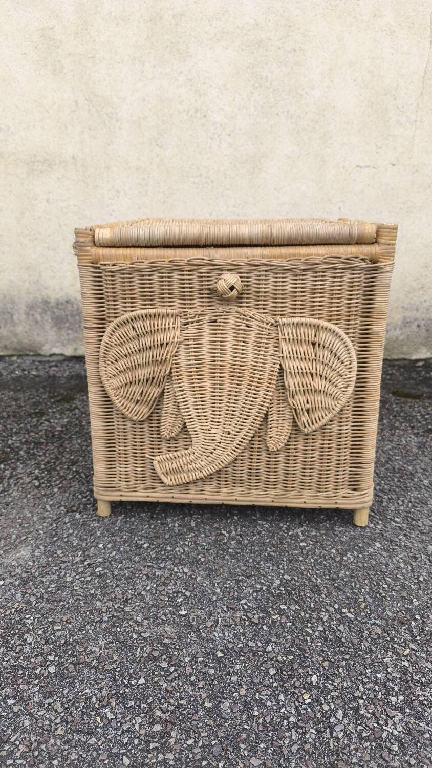 Vintage rattan chest