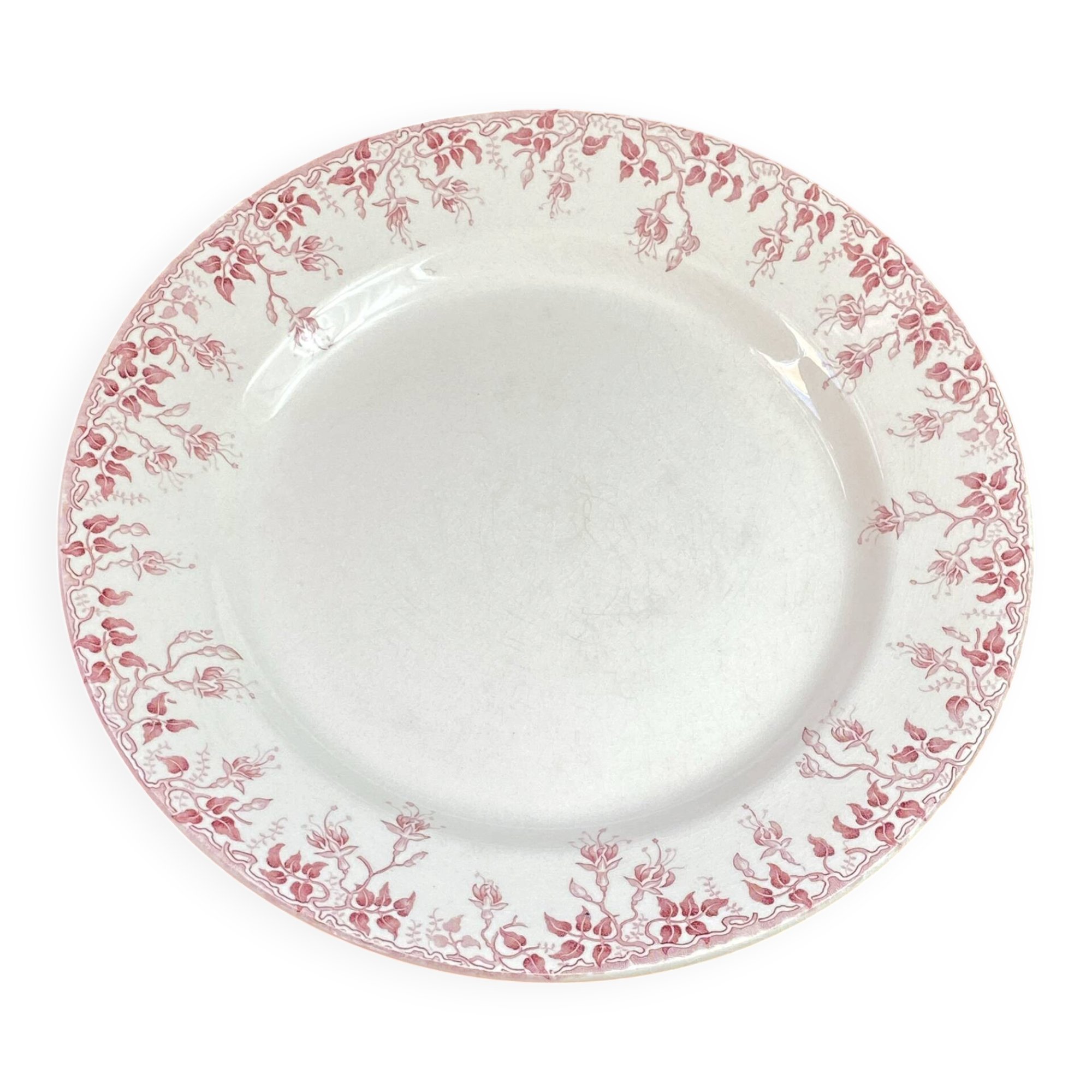 Plat rond en terre de fer