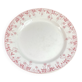 Round plate made of ironstone