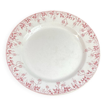 Round plate made of ironstone