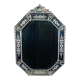 Louis XIV Regency mirror with parcloses engraved glass Italy