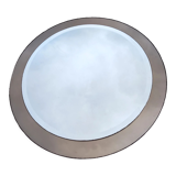 Double mirrors stacked round Fontana arte design Italy vintage