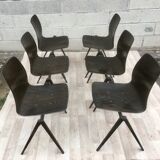 Set of 6 Dutch design and vintage chairs S22